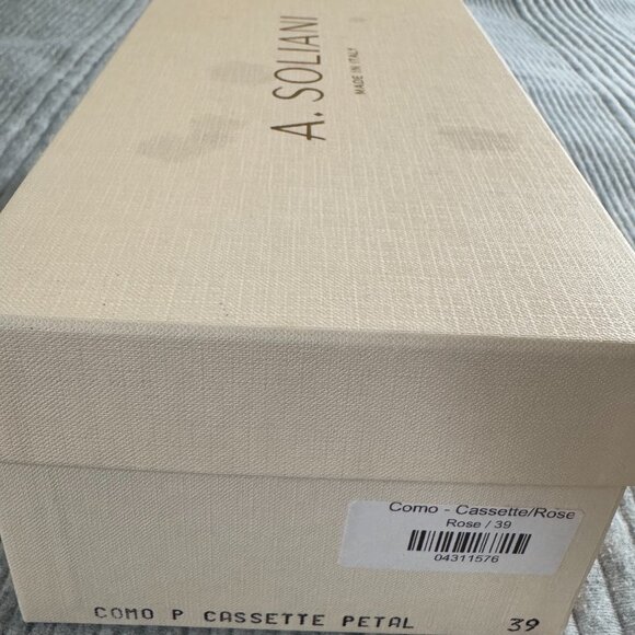 NWT and box A. Soliani Como flat in Cassette / Petal, size 39 - Picture 5 of 5